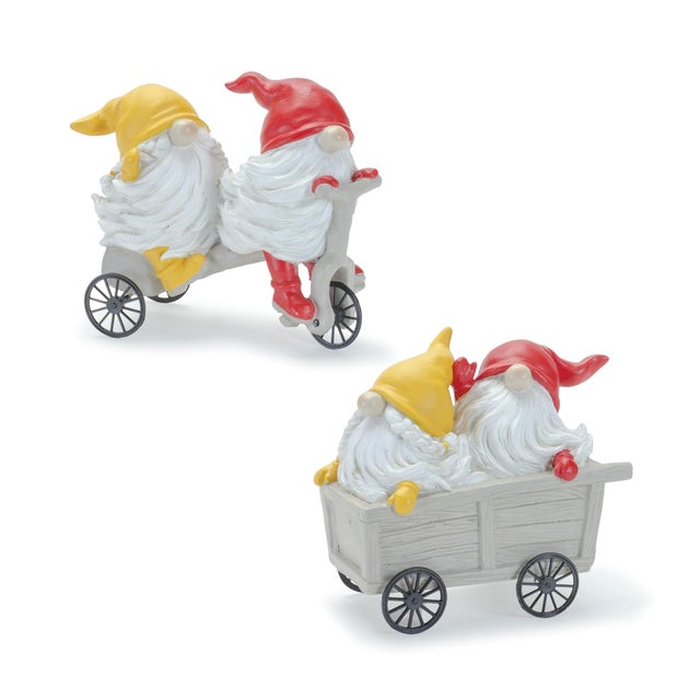 Add a dash of charm and cheer to your garden or home with this delightful set of Whimsical Garden Gnome Figurines. Each...