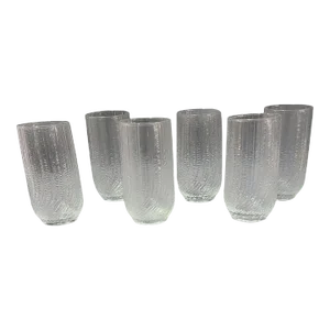 Vintage French Arcoroc "Seabreeze" Water, Juice, Glasses- Set of 6