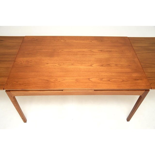 Vintage Danish Extending Dining Table in Teak, 1960s For Sale - Image 6 of 10