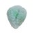 This quality hand-carved fruit grape on leaf pendant is made from natural untreated jade, the color of the jade is light...
