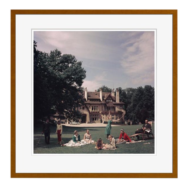 French Stately Home 1956 by Slim Aarons Framed C Print For Sale