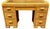 Wood Restored Art Deco Stick Reed Rattan Vanity W/ Round Mirror & Stool For Sale - Image 7 of 17