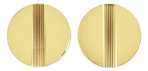 Cuff Links with Diagonal Line Design, 2 Pieces