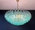 Vintage Murano Glass Chandelier with 185 Turquoise Poliedri, 1990 For Sale - Image 11 of 18