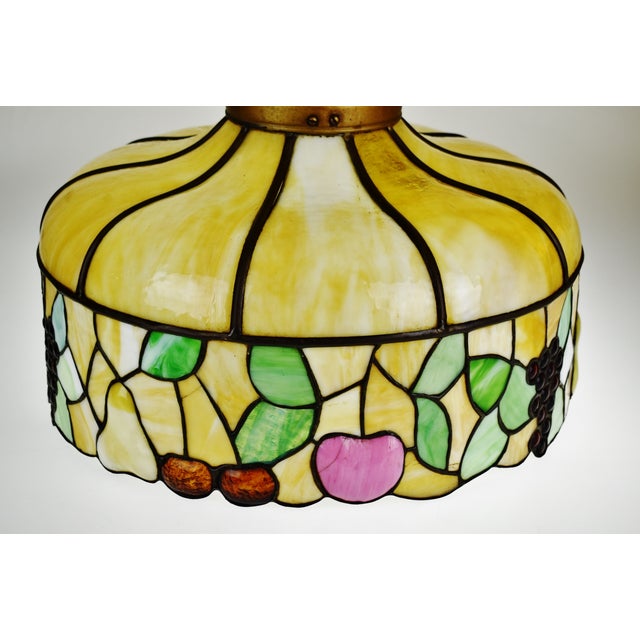 Vintage Tiffany Style Stained Glass Chandelier Pendant Chairish