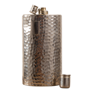 1960s West German Made Hammered Flask