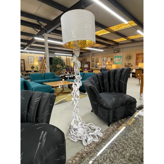 Incredibly unique studio made golf club lamp. This piece is one-of-a-kind, hand made from actual golf clubs. The brands...