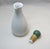1980s Postmodern Memphis Olive Oil Jug Cruet White Stoneware Euro Style For Sale - Image 9 of 9