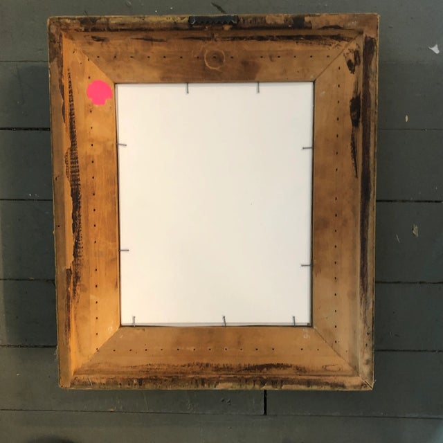 Abstract 1970’s Vintage Drawing/Portrait Painting Ornate Vintage Frame For Sale - Image 3 of 4