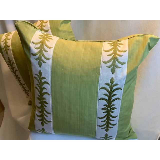 Contemporary Pillow Covers in Clarence House Fabric A Pair Chairish