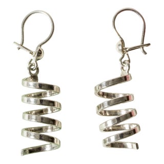 Silver Earrings from Cecilia Johansson, Set of 2 For Sale