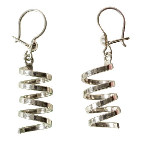 Silver Earrings from Cecilia Johansson, Set of 2 For Sale