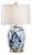 St. Germain Hand Painted Lamp - Blue For Sale