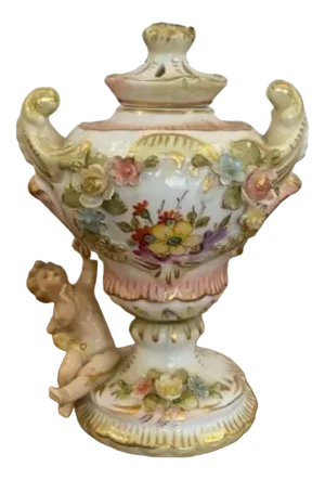 Small Antique Porcelain Vase, 1900