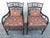 Brighton Pavilion Pair of Ebonized Bamboo Armchairs in the Brighton Pavillion Style For Sale - Image 4 of 18