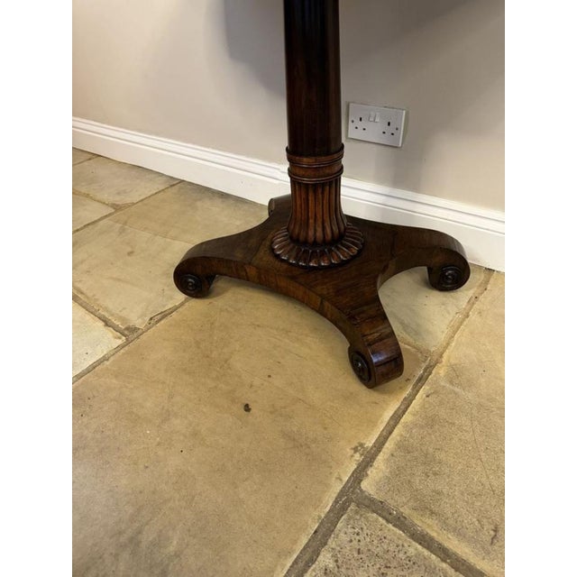 Antique Regency Rosewood Tea Table, 1830s For Sale - Image 12 of 14