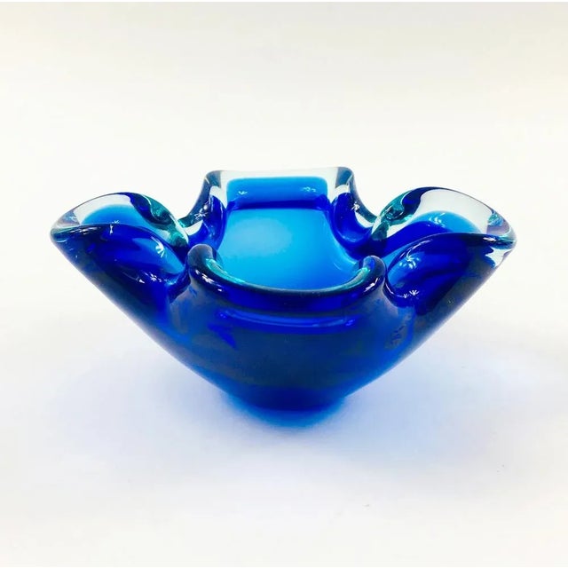 Sommerso Murano Glass Ashtray or Bowl, Italy, 1960s For Sale - Image 9 of 9