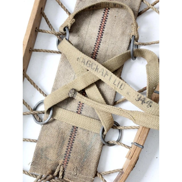 Brown 1940s Snowshoes Pair For Sale - Image 8 of 13