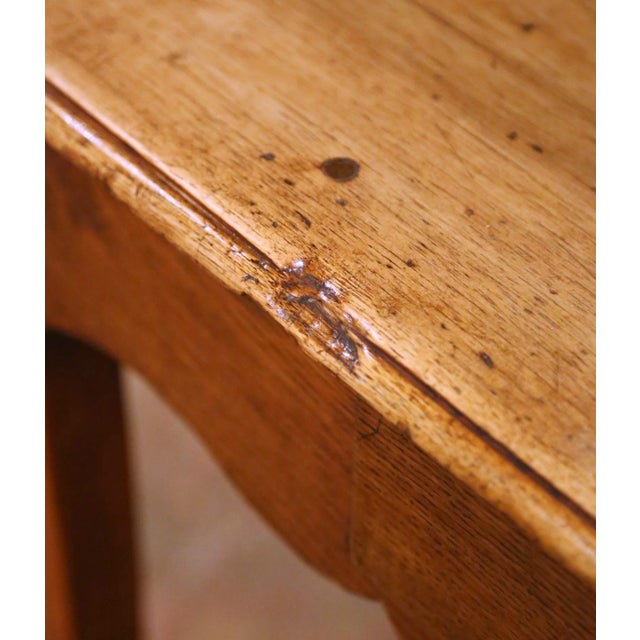 18th Century French Louis XV Walnut Side Table With Drawer For Sale - Image 12 of 14