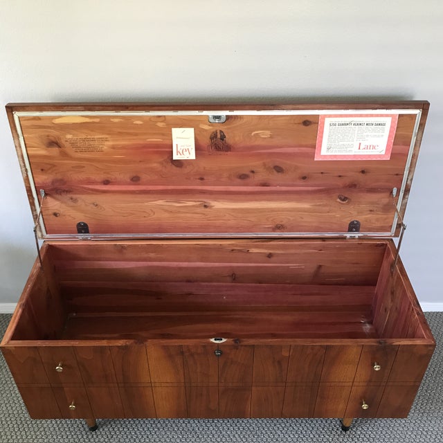 1960s MidCentury Modern Locking Lane Cedar Chest Chairish