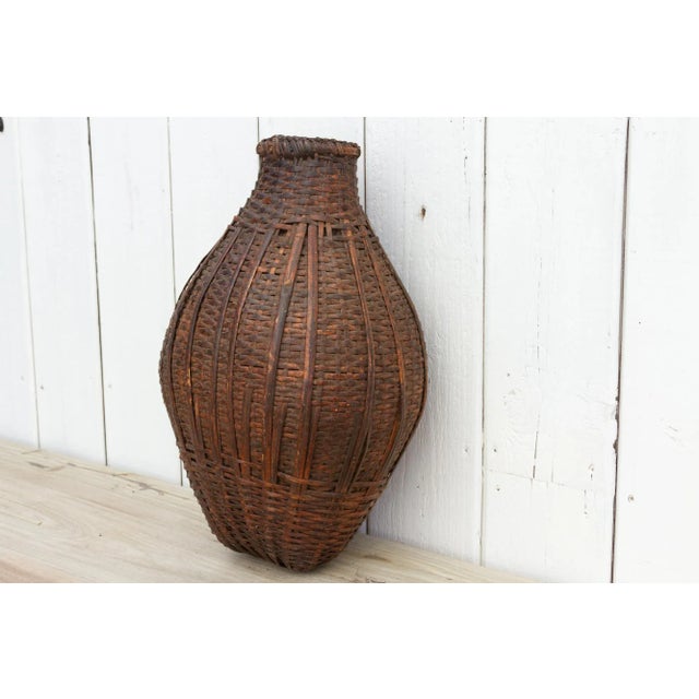 Wood Antique Nepalese Fish Basket For Sale - Image 7 of 10