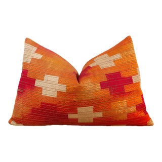 Sovereign Jewel, Heirloom Bagh Phulkari Pillow For Sale