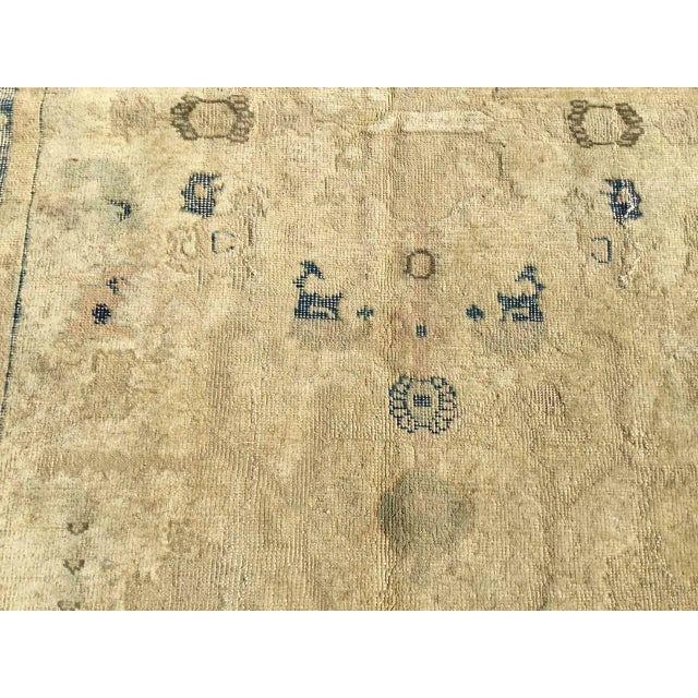 Textile 1960's Oushak Rug, 60.5" X 77.5" For Sale - Image 7 of 11