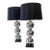 Pair of Chrome Ball Table Lamps in the Style of Kovacs For Sale