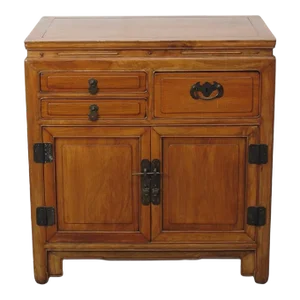 Antique Chinese Blackwood Chest With 3 Drawers