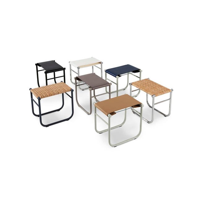 Charlotte Perriand Model 9 Stools by Charlotte Perriand for Cassina, Set of 7 For Sale - Image 4 of 14