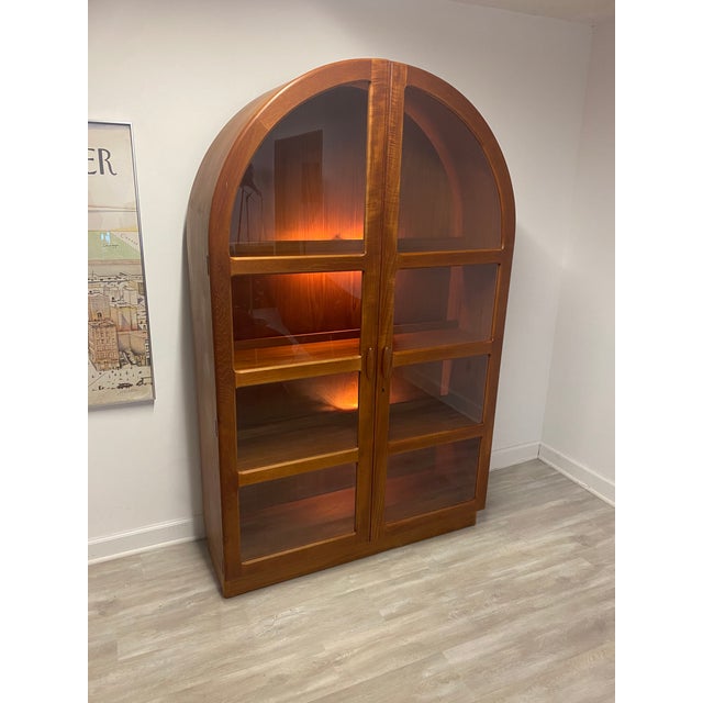 Dyrlund Teak Curio Chairish