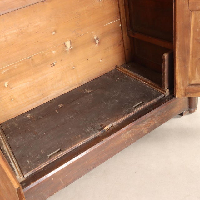 19th Century Louis Philippe Walnut Wardrobe, Italy For Sale - Image 6 of 16