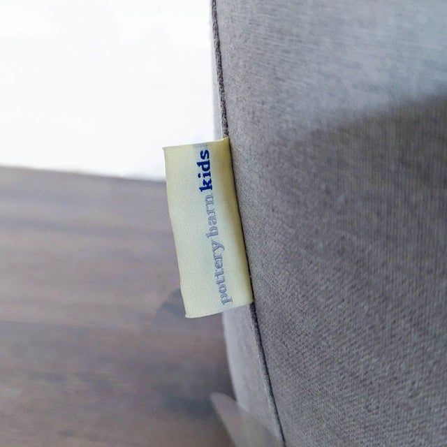 Pottery Barn Kids Hart Light Grey Swivel Lounge Chair For Sale In San Francisco - Image 6 of 9