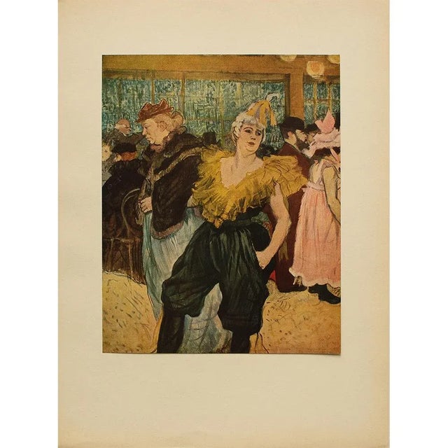1940s After Toulouse-Lautrec "Ha-U-Kao The Clowness at the Moulin Rouge" First Edition Swiss Lithograph For Sale In Dallas - Image 6 of 8