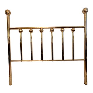 Brass Finish Headboard for Queen Bed For Sale
