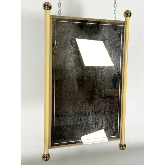 Mid-Century Modern Vintage Italian Mirror in the style of Tommaso Barbi, Italy, 1970s For Sale - Image 3 of 11