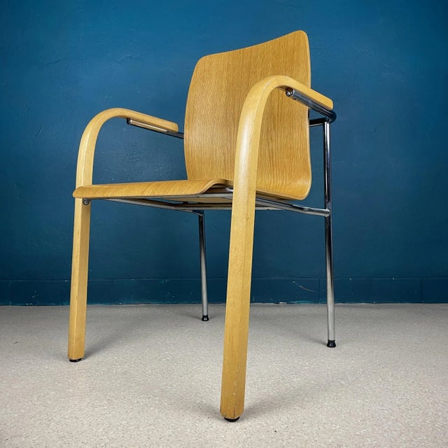 Wood Mid-Century Dining Chair from Stol Kamnik, Yugoslavia, 1980s For Sale - Image 7 of 13