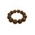 1980s Sandalwood Coin Pattern Carving Beads Hand Rosary Praying Bracelet For Sale - Image 5 of 6