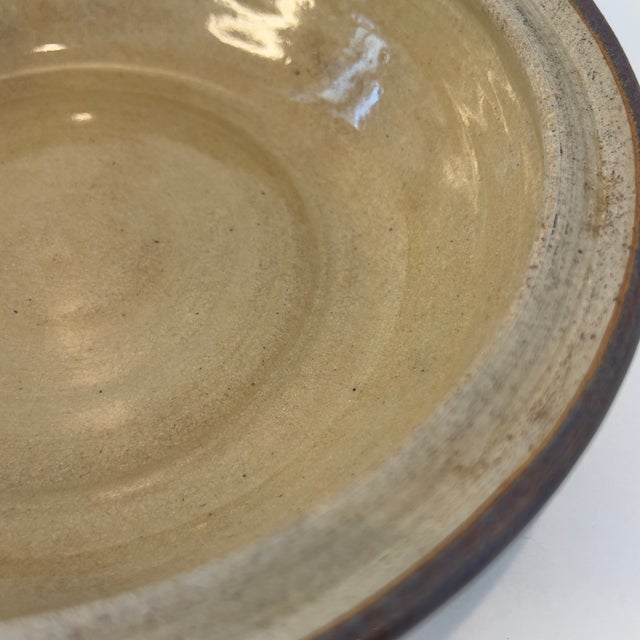 Vintage Studio Art Pottery Stoneware Seafoam Blue Dungeness Crab Signed Jeff Tinius Storm Lake Pottery Casserole Covered Dish For Sale - Image 10 of 14