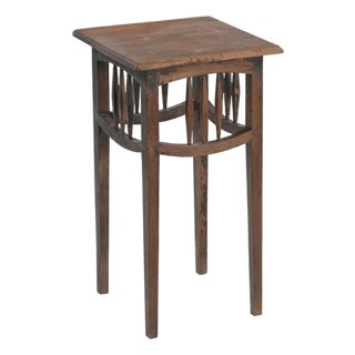 Vintage Indian Teakwood Side Table For Sale