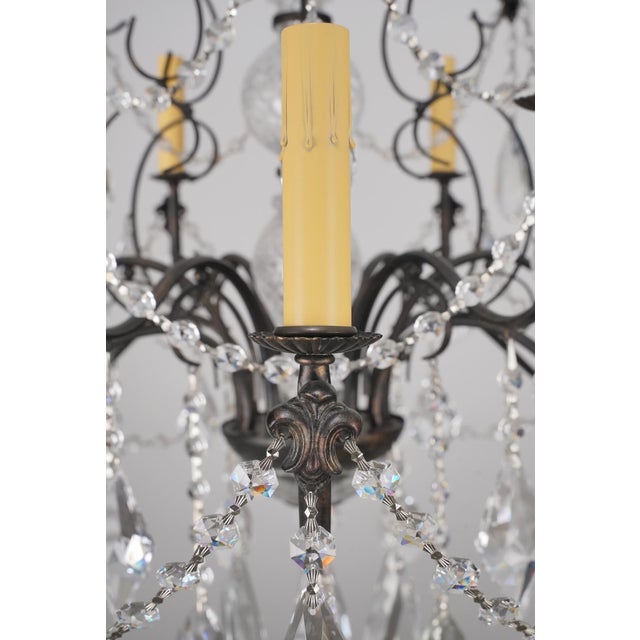 Late 20th Century Late 20th Century French Style Twelve Light Crystal Chandelier For Sale - Image 5 of 15