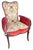 1950s Pair of Grosfeld House Hollywood Regency Red Velvet Arm Chairs For Sale - Image 5 of 12