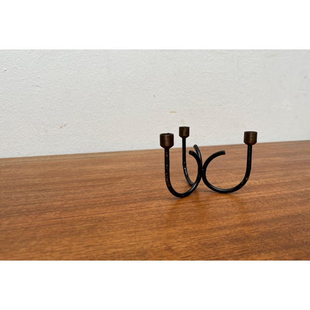 Mid-Century Metal String Style Candleholder, 1960s For Sale - Image 10 of 16
