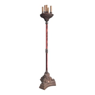 19th Century Italian Venetian 5-Light Torchiere Floor Lamp For Sale