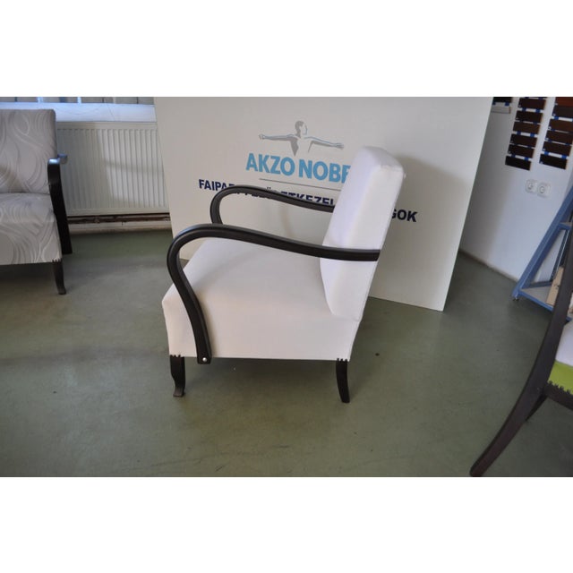 1920s Art Deco White Armchair, 1920s For Sale - Image 5 of 8