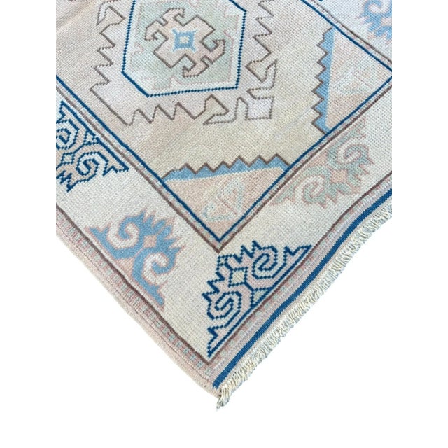 Textile Turkish Handknotted Wool Rug For Sale - Image 7 of 9