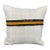 Turkish Hemp Pillow Cushion Natural Beige Black Cushion Cover 20"x20" For Sale