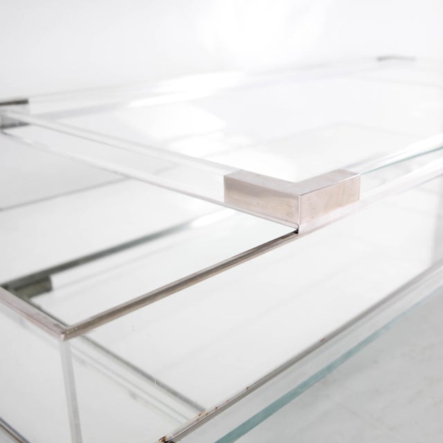 Coffee Table with Display Case, 1980s For Sale - Image 11 of 16