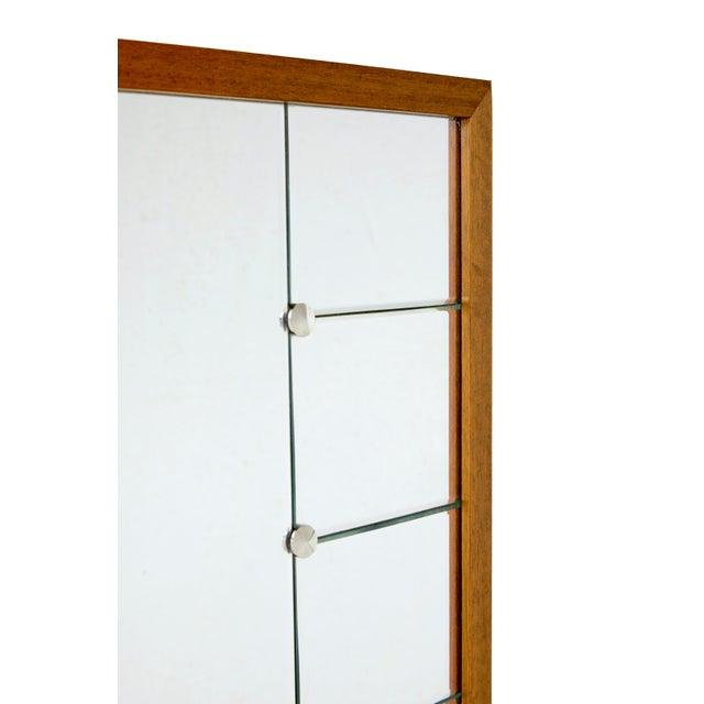 1950s Mid-Century Scandinavian Wall Mirror from Glas and Tra, 1950s For Sale - Image 5 of 7
