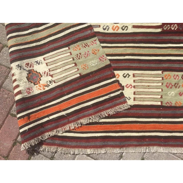 Nomadic Kilim Rug - 58" X 93" For Sale - Image 10 of 11